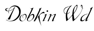 Dobkin Wd font
