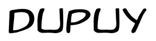 Dupuy font