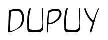 Dupuy font