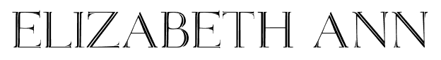 Elizabeth ANN font