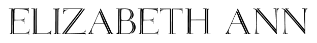 Elizabeth ANN font