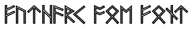 Futhark Aoe font font