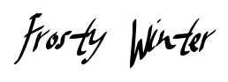 Frosty Winter font