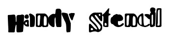 Handy Stencil font