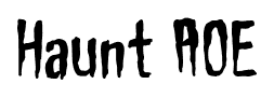Haunt AOE font
