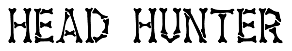 Head hunter font