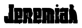 Jeremiah font