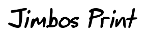 Jimbos Print font