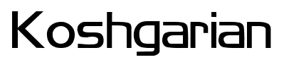 Koshgarian font