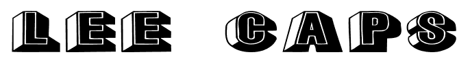 Lee Caps font