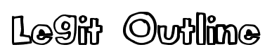 Legit Outline font