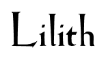 Lilith font