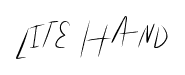Lite Hand font