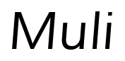 Muli font