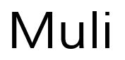 Muli font