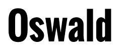 Oswald font