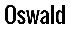 Oswald font
