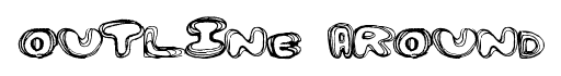Outline Around font