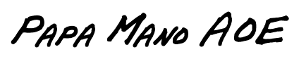 Papa Mano AOE font