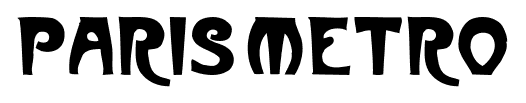 Paris Metro font