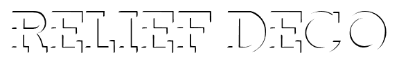 Relief Deco font