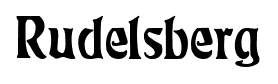 Rudelsberg font