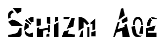 Schizm Aoe font