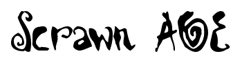 Scrawn AOE font