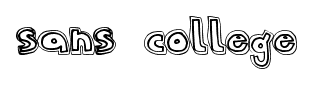 Sans College font