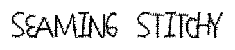 Seaming Stitchy font