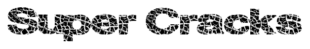 Super Cracks font