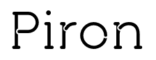 Piron font