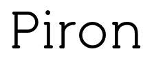 Piron font