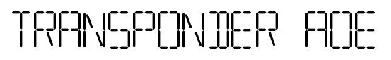 Transponder aoe font