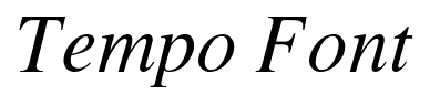 Tempo Font font