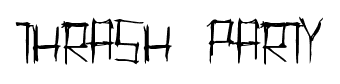 Thrash Party font