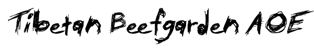 Tibetan Beefgarden AOE font