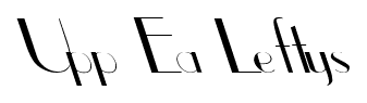 Upp Ea Leftys font