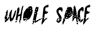 Whole Space font