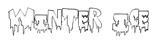 Winter Ice font