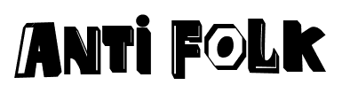Anti Folk font