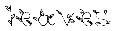 leaves font