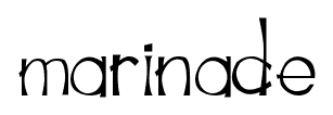 marinade font