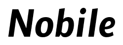 Nobile font
