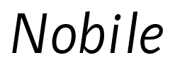 Nobile font