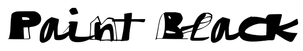 Paint Black font