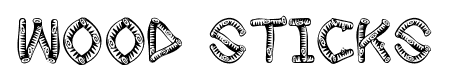 wood sticks font