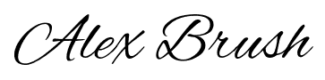 Alex Brush font