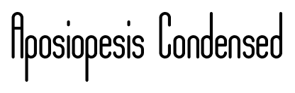 Aposiopesis Condensed font