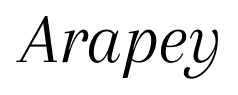 Arapey font